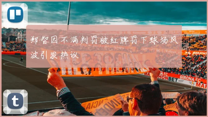 郑智因不满判罚被红牌罚下球场风波引发热议